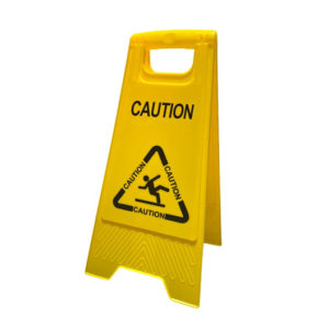 Artboard 2 Yellow Tent Sign Holder - Caution