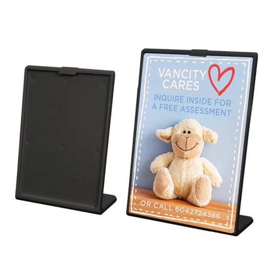 Slanted Acrylic Sign Holders Pack