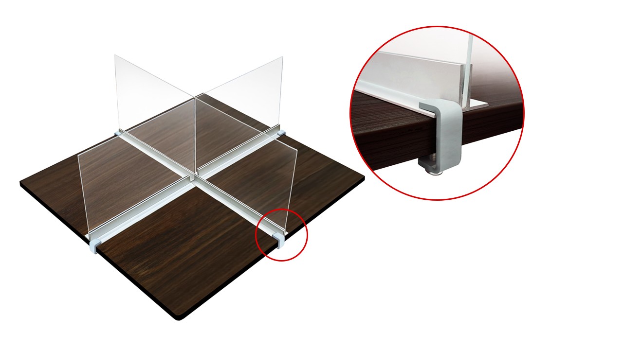 Tabletop Acrylic Shield Protection