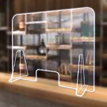 Triangle Base Removable Plexiglass Barrier