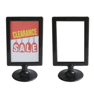 Artboard 1 Countertop Sign Holder Black - CTS0222B