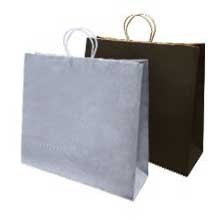 twisted-paper-handle-bags-black-silver-16 Twisted Paper Handle Bags 16"