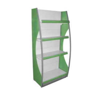 A82S Gondola Shelf End Unit Green - A82S