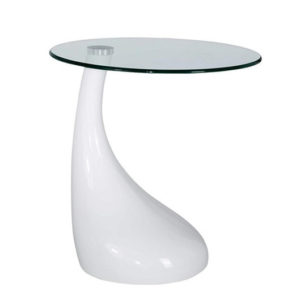 Artboard 8 Round Glass Table (White)