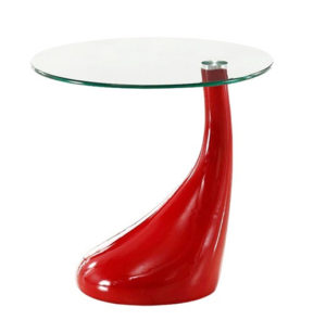 Artboard 9 Round Glass Table (Red)