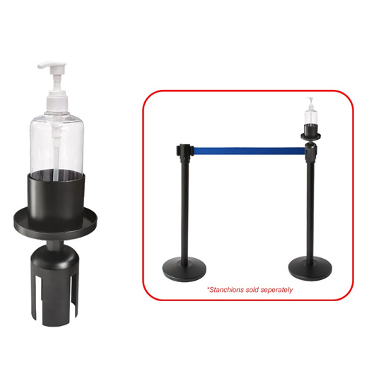 Stanchion Hand Sanitizer Holder - HSD-SH09R