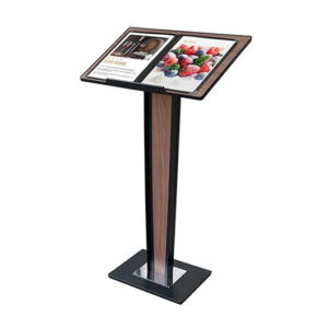 MS043WO Reception Counter Stand with Literature Holder - MS043WO