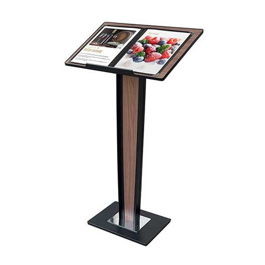 Reception Counter Stand with Literature Holder - MS043WO