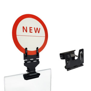 Metal Sign Clip Holder Black - MT001B