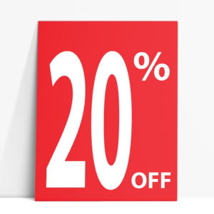 PSP020 20% OFF Paper Stock Poster - PSP020