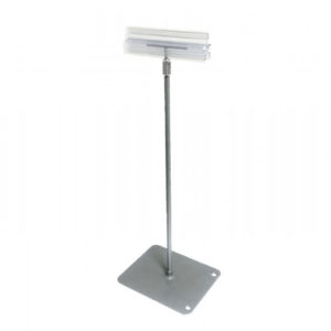 SC069S Centre Stem Sign Holder Silver - SC069S