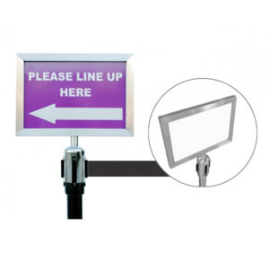 4-Way Crowd Control (Stanchion) Sign Holder - STSH002