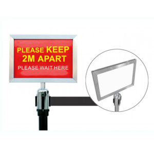 4-Way Crowd Control (Stanchion) Sign Holder - STSH002