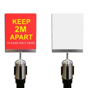 STSH004 – Non-Frame Sign Holder for Stanchions - STSH004