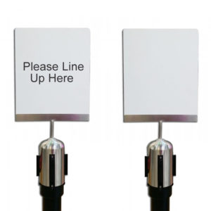 STSH004 Non-Frame Sign Holder for Stanchions - STSH004