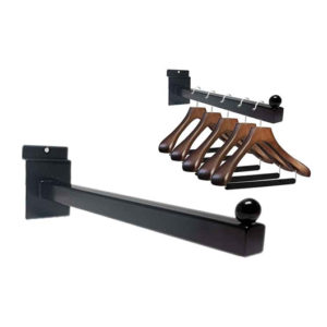 Slatwall Slatwall Straight Arms Black - FSW6 FSW12
