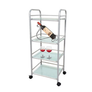 UR1602S Utility Glass Shelf Rolling Rack - UR1602S