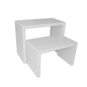 WR001W Display Tables White - WR001W