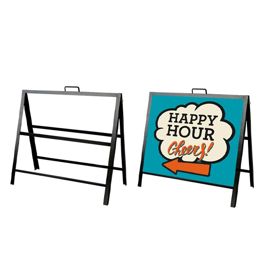 Angled Metal A-Frame - 30"W x 24"H AFRAME008