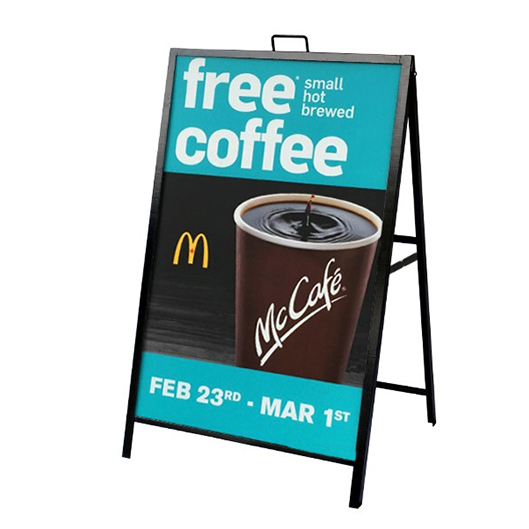 Angled Metal A-Frame - 24"W x 36"H AFRAME013