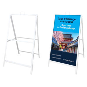 Angled Metal A-Frame - 24"W X 36"H  AFRAME013W