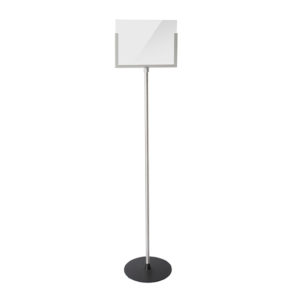 FSH004LS Letter Size Sign Stand Silver - FSH004LS