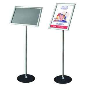 FSH017S Snap Frame Sign Stand Silver - FSH017S