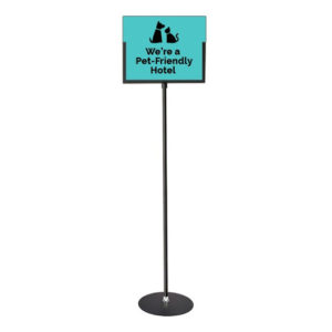 FSH021LB Floor Sign Stand Black - FSH021LB