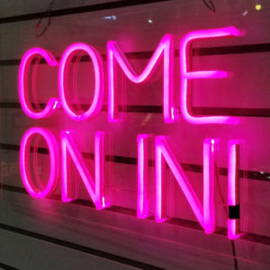 Come on in
