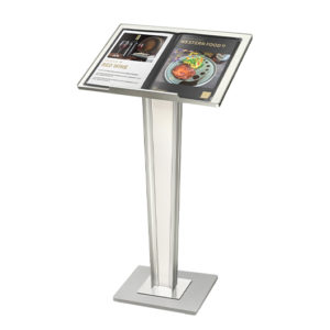 MS043WH RECEPTION COUNTER STAND WITH LITERATURE HOLDER - MS043WH