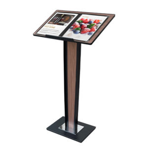 MS043WO RECEPTION COUNTER STAND WITH LITERATURE HOLDER - MS043WO