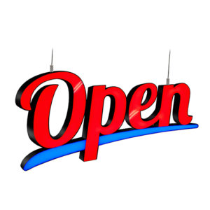 OPEN2022 LED 'OPEN' Sign - OPEN2022