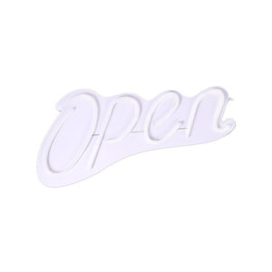 OPEN2030W SINGLE WHITE PLASTIC NEON - OPEN2030W