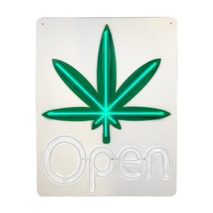 OPENCNB028 Cannabis OPEN sign - OPENCNB028